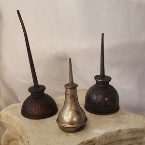 Vintage Instant Mini Metal Oil Can Collection